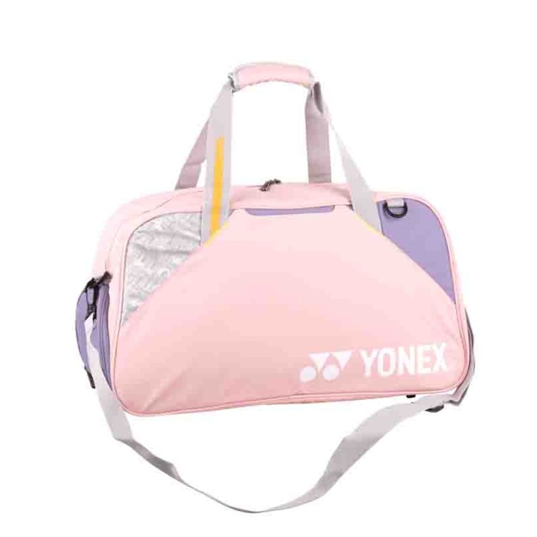 Torba sportowa Yonex Club Medium Boston (1 główna komora, kieszeń na buty) różowa